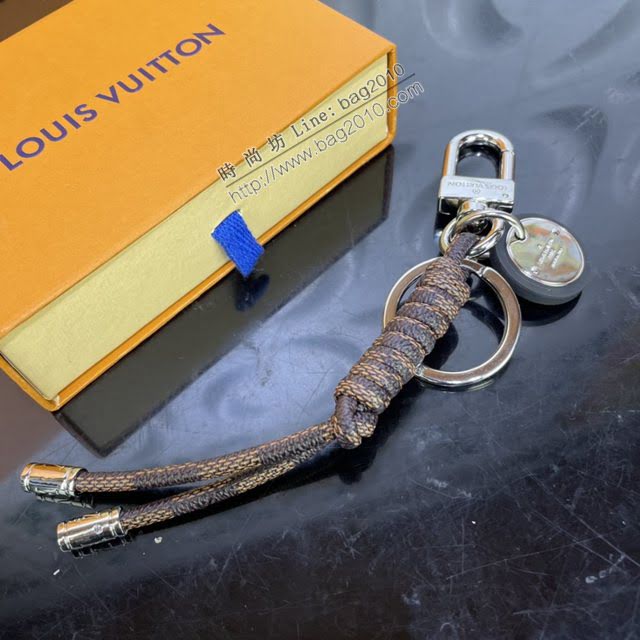 LOUIS VUITTON專櫃新款包包 路易威登LEATHER ROPE鑰匙扣 LV繩結包飾 M67224  ydh4057